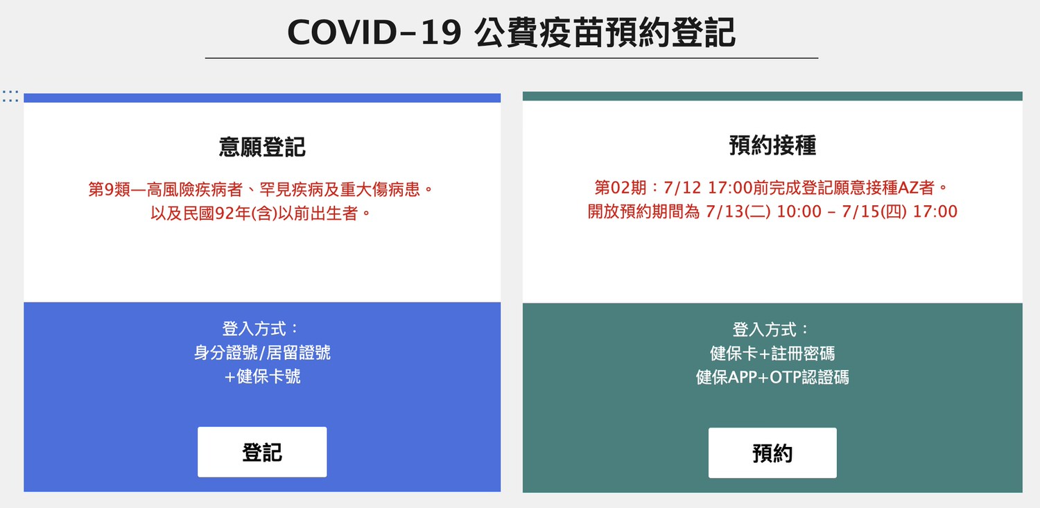 COVID-19 公費疫苗接種意願登記系統教學與說明|18歲以上成人皆可意願登記 3 疫苗接種